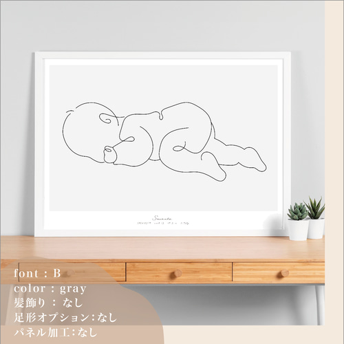 ぴーや 等身大ポスター12枚セット 出生時の等身大☆シンプル☆ベビーポスター 雑貨・その他 Pencil