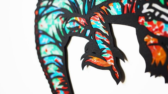 【切り絵×ちぎり絵】原画アート chame-leon -ｶﾒﾚｵﾝ- 切り絵×ちぎり絵 chame leon ｶﾒﾚｵﾝ SDGs