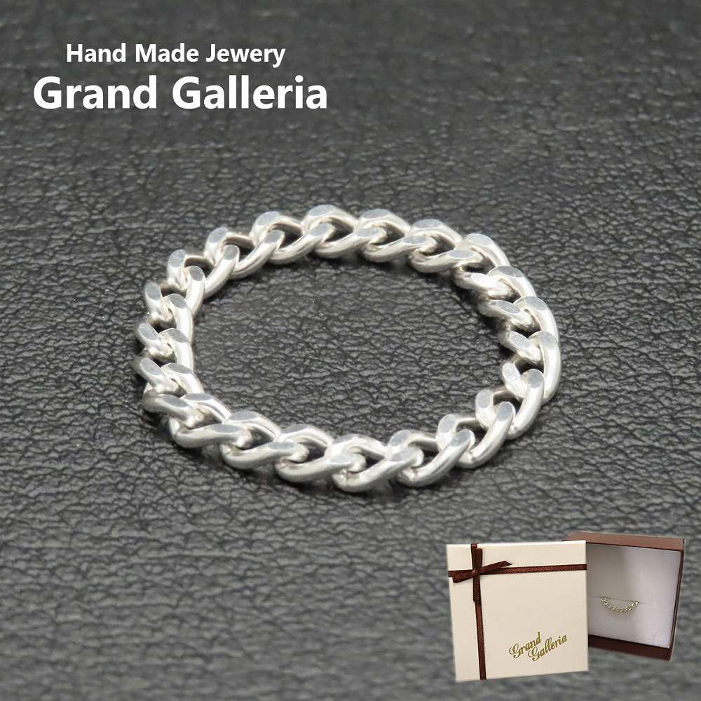 チェーンリング 指輪 シルバー925 3.8mm 【刻印無料】 シンプル 喜平 キヘイ きへい チェーン リング