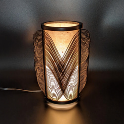 和風　竹　照明　竹細工　人気 yamagiwa ヤマギワ 近藤昭作 「竹のあかり」4灯タイプ 横楕円型