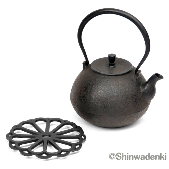 日本民藝館展奨励賞受賞 紅蓮堂 葛巻元氏作 南部鉄器 鉄瓶 ひびき2L ハンドメイド 伝統的工芸品 鋳物師 中火以下