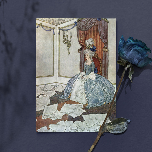 ジクレー画 絵画 中世ヨーロッパの貴婦人 JG22 F6 国内の他では