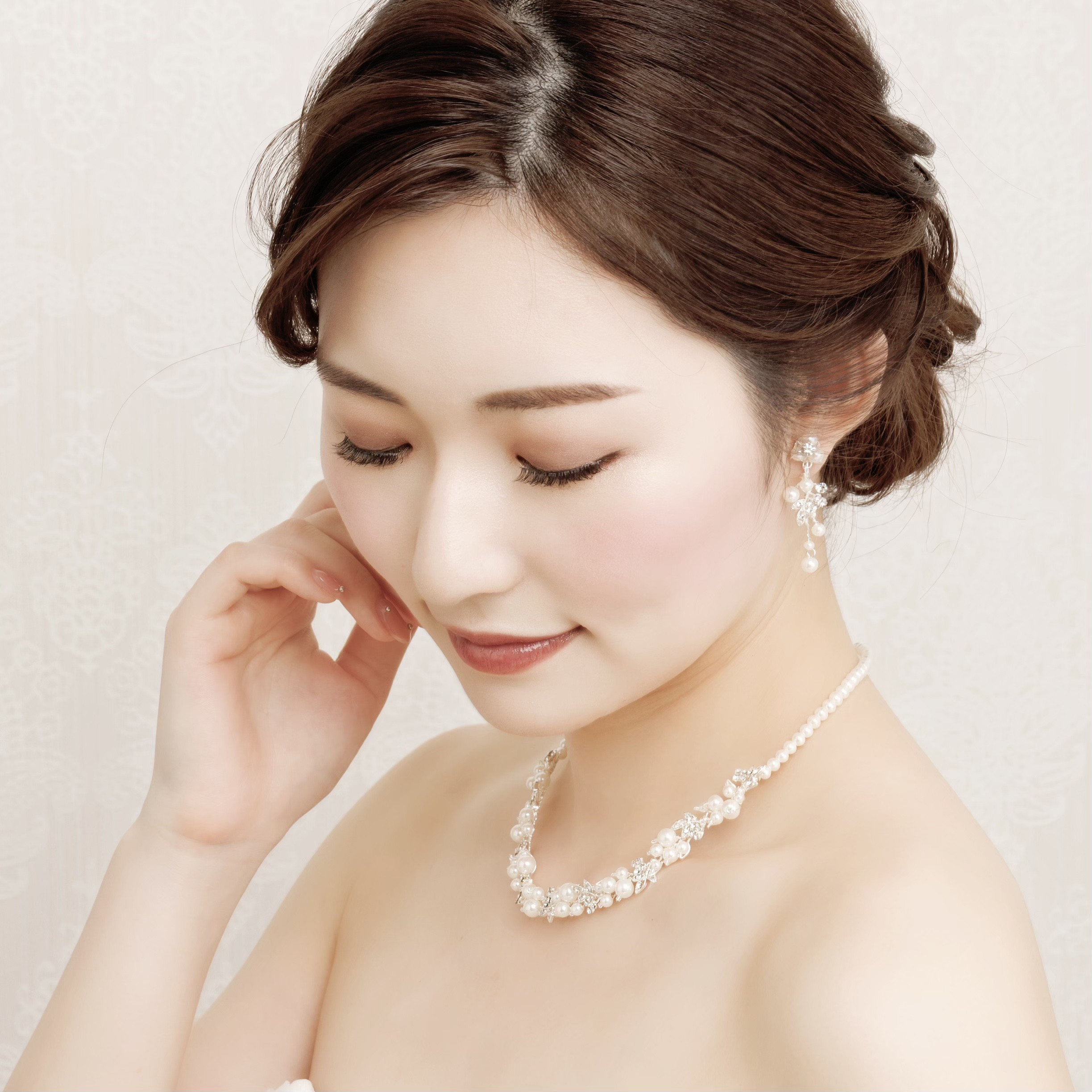 PROJECT/ミニパールラリアットネックレス 大人結婚式 上品 E＆E