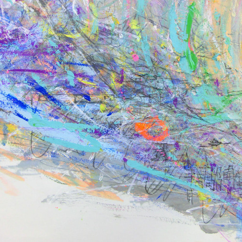 原画「この世の中心にあるべきもの」額サイズ65×47㎝ パワー