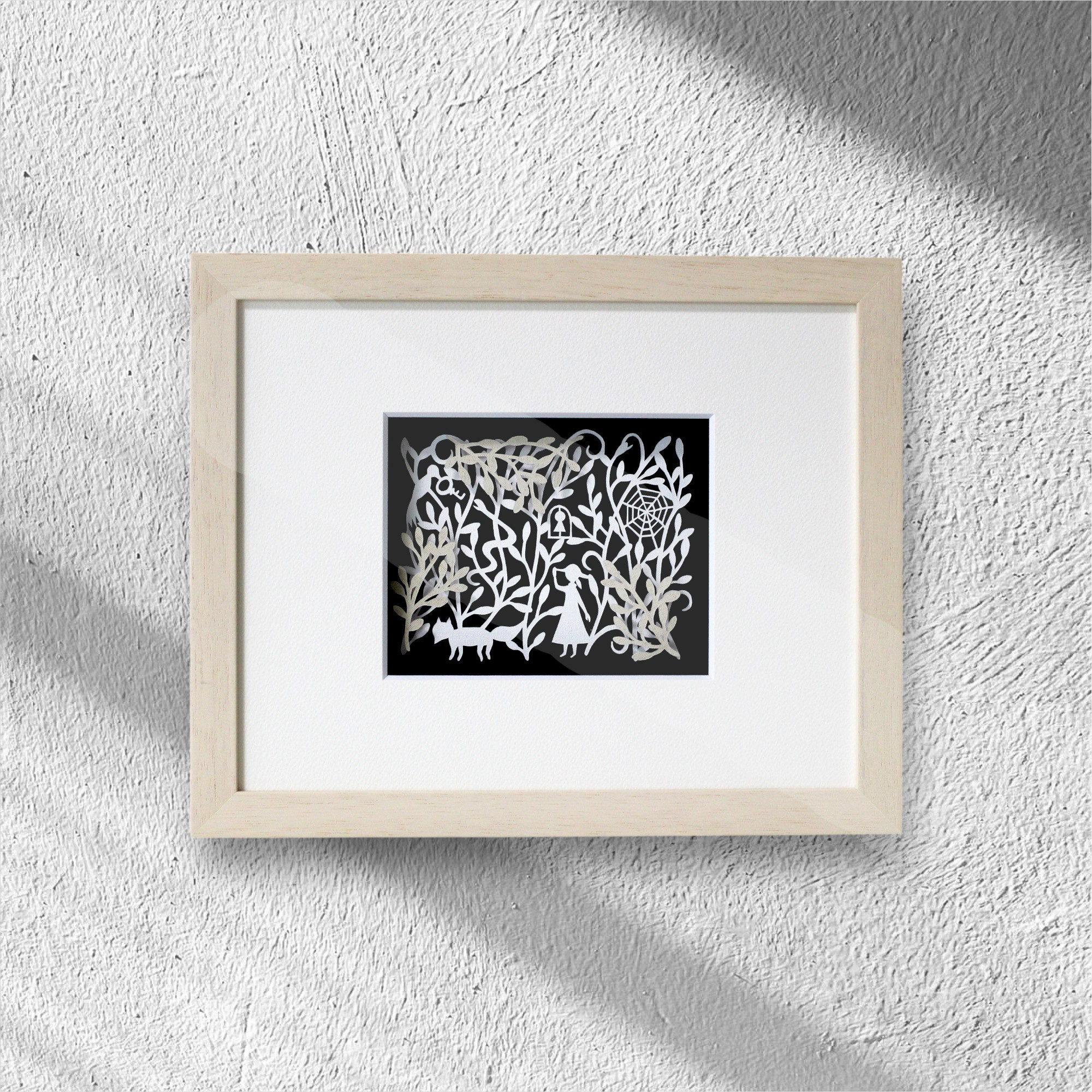 額装切り絵『overgrown』 絵画 nopico 通販 11619682｜Creema