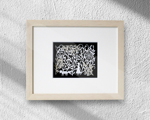額装切り絵『overgrown』 絵画 nopico 通販 11619682｜Creema