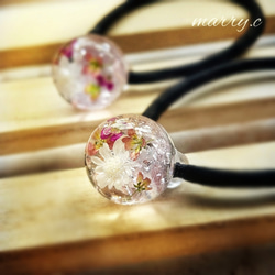 レジン　ハンドメイド　ヘアゴム 数量限定】ハンドメイドヘアゴム ヘアアクセ レジンヘアゴム
