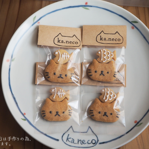 送料込み】どらねこクッキー4袋 クッキー お菓子工房 ka.neco