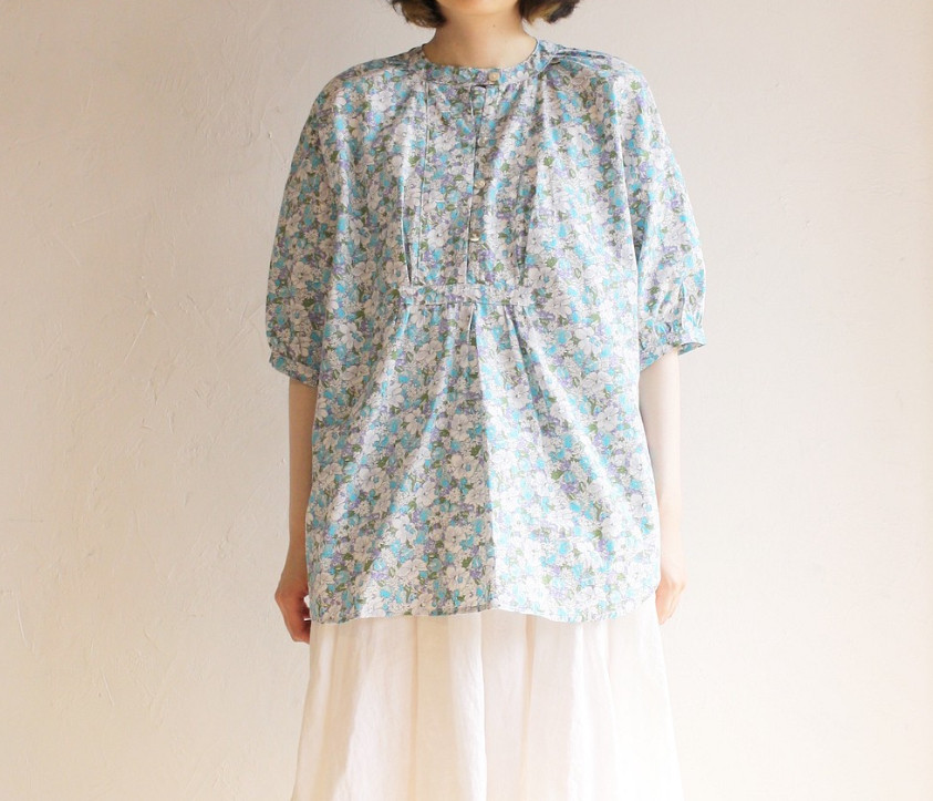 【春の超早割15％OFF】リネン素材 お尻が隠れる丈のブラウス 5分袖チュニック 速乾 コットン ALCEDO