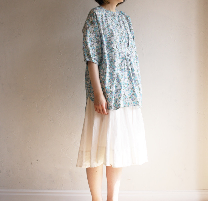 【春の超早割15％OFF】リネン素材 お尻が隠れる丈のブラウス 5分袖チュニック 速乾 コットン ALCEDO