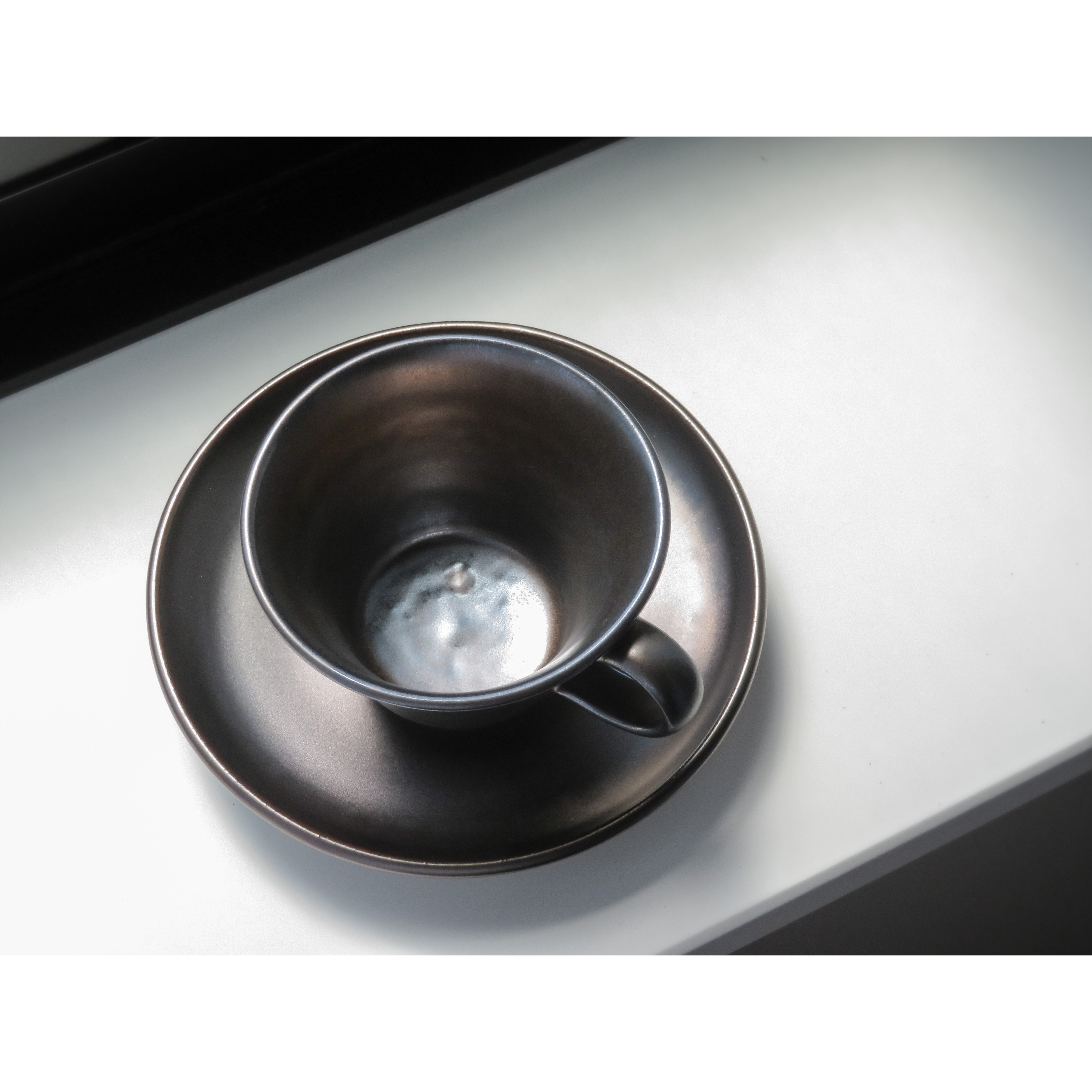 ：無名異焼のデミタスセット：黄金