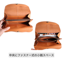 《大人気》アコリナ | アコーディオン長財布 【革6色】無料の糸＆刺繍カスタム・有料名入れ・送料無料| g-10 4枚目の画像