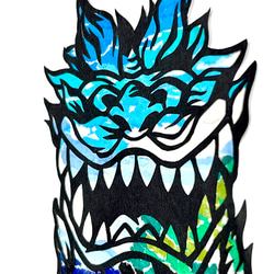 ちぎり絵×切り絵】原画アート 『A-jin（阿神シーサー）』沖縄・守り神