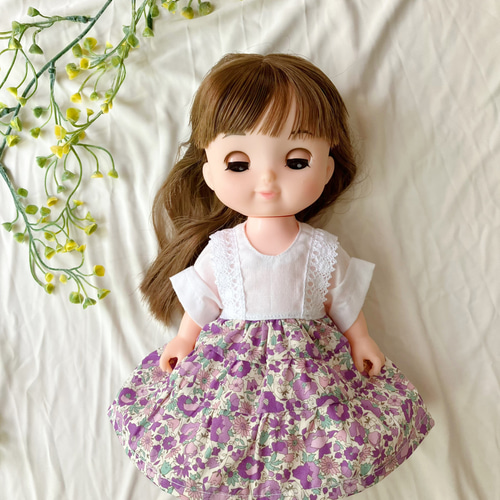 たっぷりティアードのワンピース＊ドール服 ソランちゃん ソランちゃん