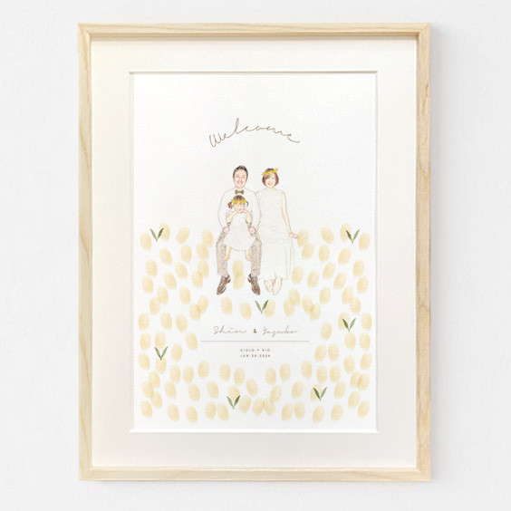 お花畑の結婚証明書　ウェルカムボード______結婚式　ウェディングツリー