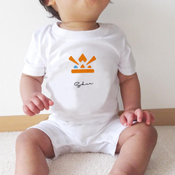 こどもの日/七五三に着る服 名入れTシャツorロンパース かぶと 兜 子供の日 4枚目の画像