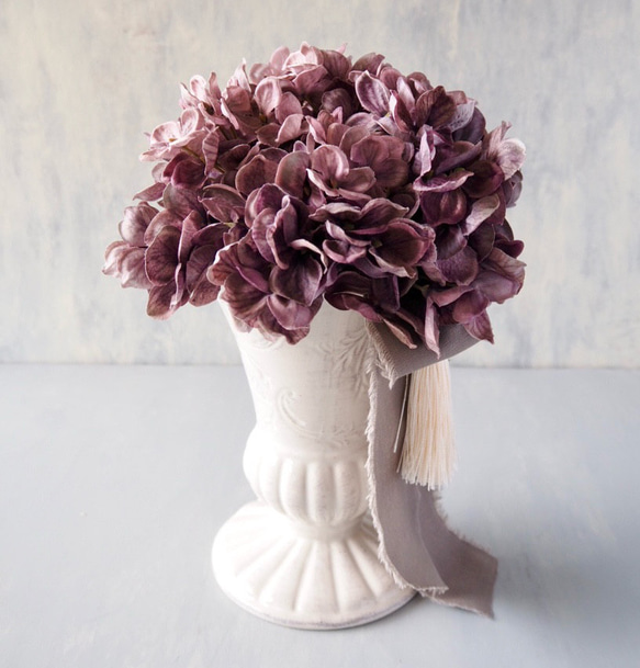 花瓶造花草フラワーベース紫陽花