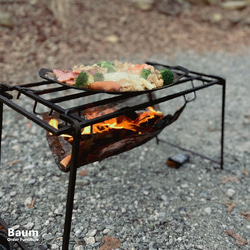 送料無料／[Bonfire Stand]焚き火台 ファイアグリル ソロキャンプ