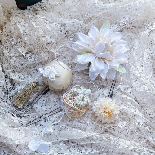 結婚式 ウエディング 成人式 振袖 和装髪飾り 大正ロマン  