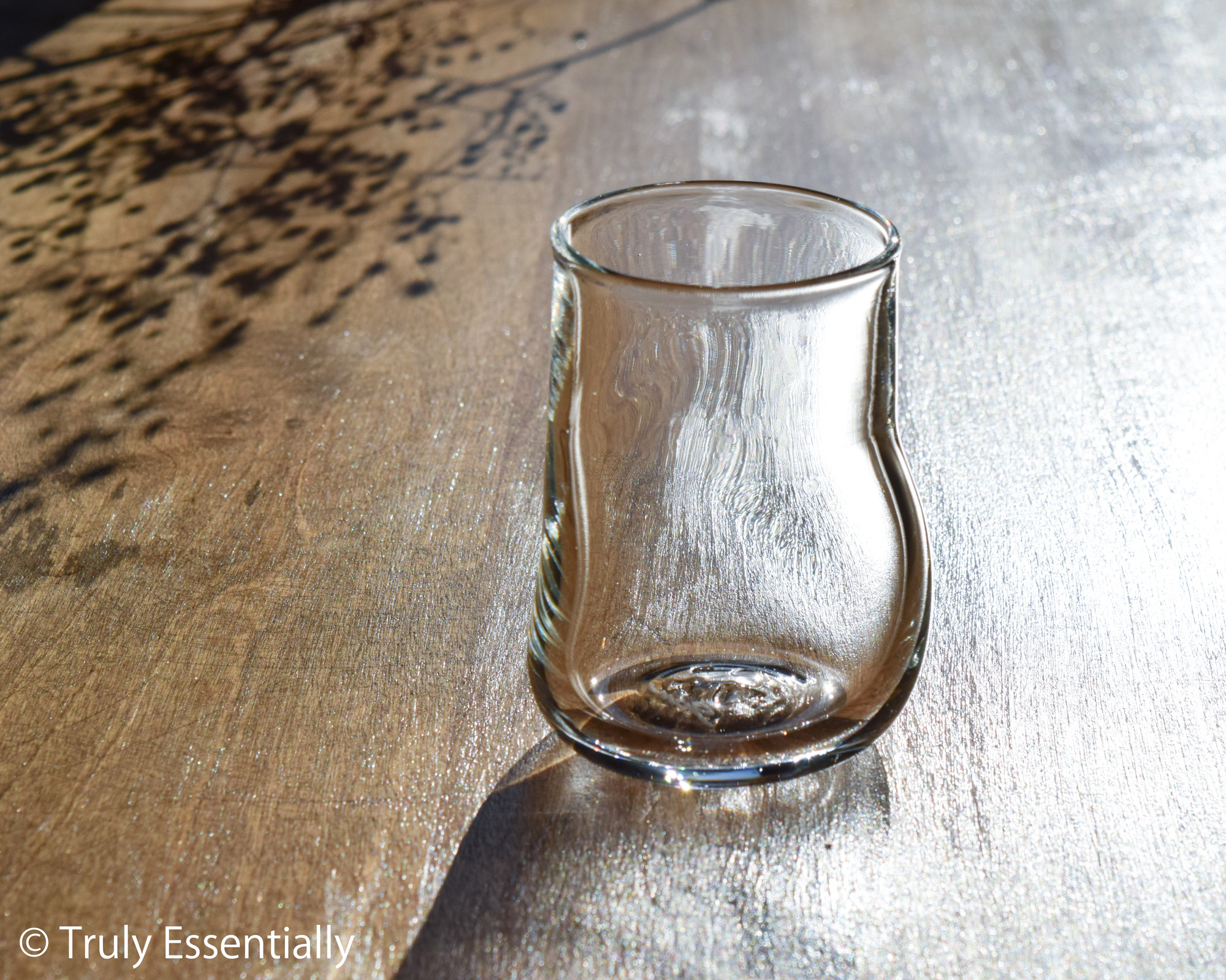 【１点限定制作】● 無色透明のグラス - 「KAZEの肌 」#389・ 高さ9cm