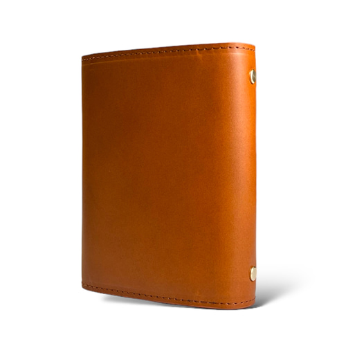 ミニ6 ヌメ革システム手帳 6穴 手帳 キャメル システム手帳 手帳カバー