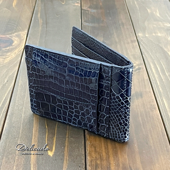 クロコダイル マネークリップ トゥルー ブルー マネークリップ CUERO