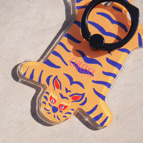 台湾虎スマホリング スマホスタンド・スマホスピーカー CHEEEKY 通販