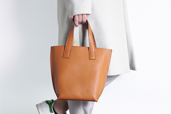 エンボスシュリンク レザー トートバッグ レディース ミニトートバッグ