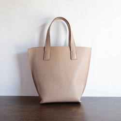 エンボスシュリンク レザー トートバッグ レディース ミニトートバッグ フォーマル 小さめ ベージュ ak-54ks 5枚目の画像