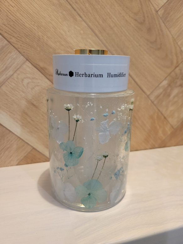 (母の日ギフト)★人気★ハーバリウム加湿器(ギフトやプレゼントに最適)グリーンのみすぐ発送できます。 5枚目の画像