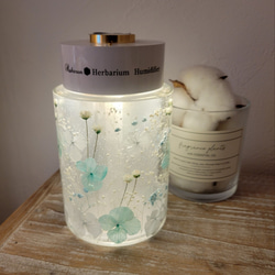 (母の日ギフト)★人気★ハーバリウム加湿器(ギフトやプレゼントに最適)グリーンのみすぐ発送できます。 4枚目の画像