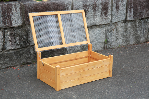 木製コンポスト｜底がないタイプ 家庭で作る自然の堆肥 生ごみを土に還す、エコアイテム 2枚目の画像