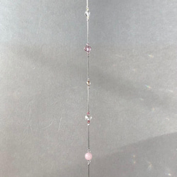 美しいサンキャッチャー　『幸せのプリンセス＊フェデフルール』天然石　ローズクオーツ　水晶 4枚目の画像