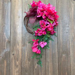 ドライフラワー】2022年 ナチュラル 正月飾り しめ縄飾り コットン