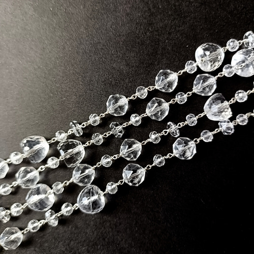 再販】選べる長さ クリスタルクォーツ (天然水晶) × silver の