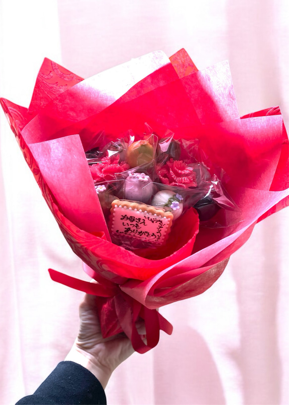【食べられるお菓子の花束】母の日ブーケ 5枚目の画像