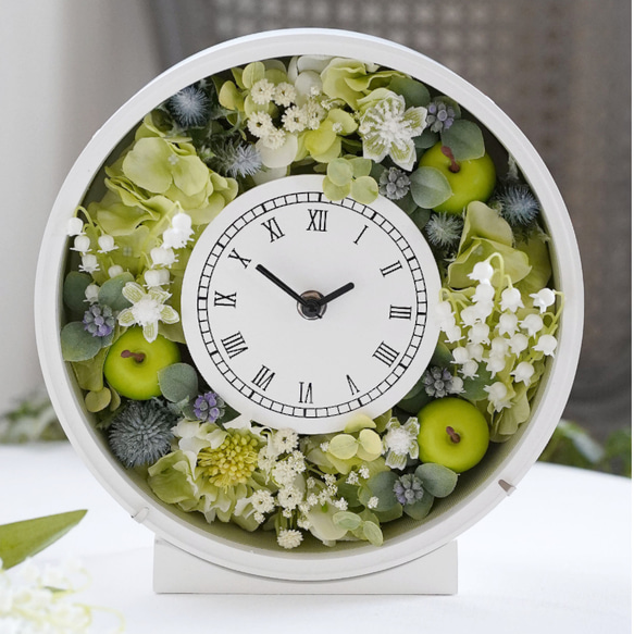 ブルーの幸せを呼ぶ華やか花時計 ブルーの幸せを呼ぶ華やか花時計❤︎ 幸せ呼ぶ華やか花時計❤︎ブルー