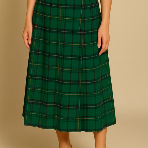 巻きスカート　古着 型紙 タック入りフレア巻きスカート A022-P レディース 型紙