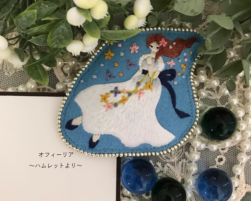 オフィーリアのブローチ (ハムレットより) ブローチ ムムリク舎 通販