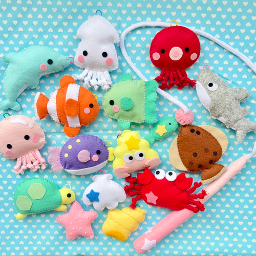 お魚つりしましょ！】フェルトおままごと フェルトのおもちゃ 知育