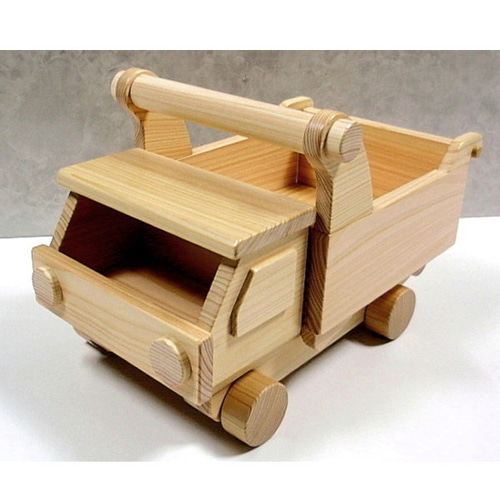 木のおもちゃ・大きなダンプカー / 木製玩具 おもちゃ・人形