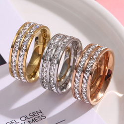 2連☆ステンレス エタニティリング指輪 指輪・リング Koron 通販