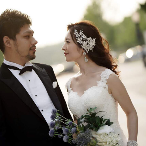 ヘッドドレス 結婚式 花嫁 ヘアアクセサリー ヘッドアクセサリー