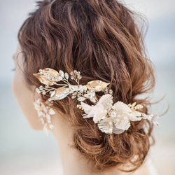 ヘッドドレス 結婚式 花嫁 ヘアアクセサリー ヘッドアクセサリー