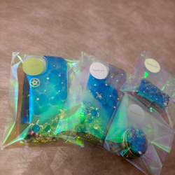 海からのプレゼント iPhone15 スマホカバー iPhone16スワロフスキースマホケース 幸せを呼ぶ オルゴナイト 9枚目の画像