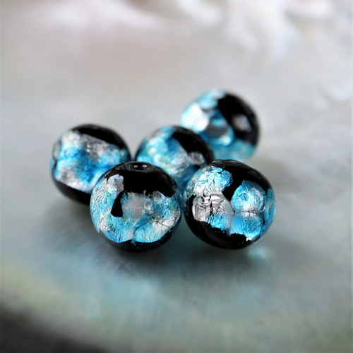 ストラップ 根付 ほたる玉 光る とんぼ玉 スカイブルー 携帯ストラップ