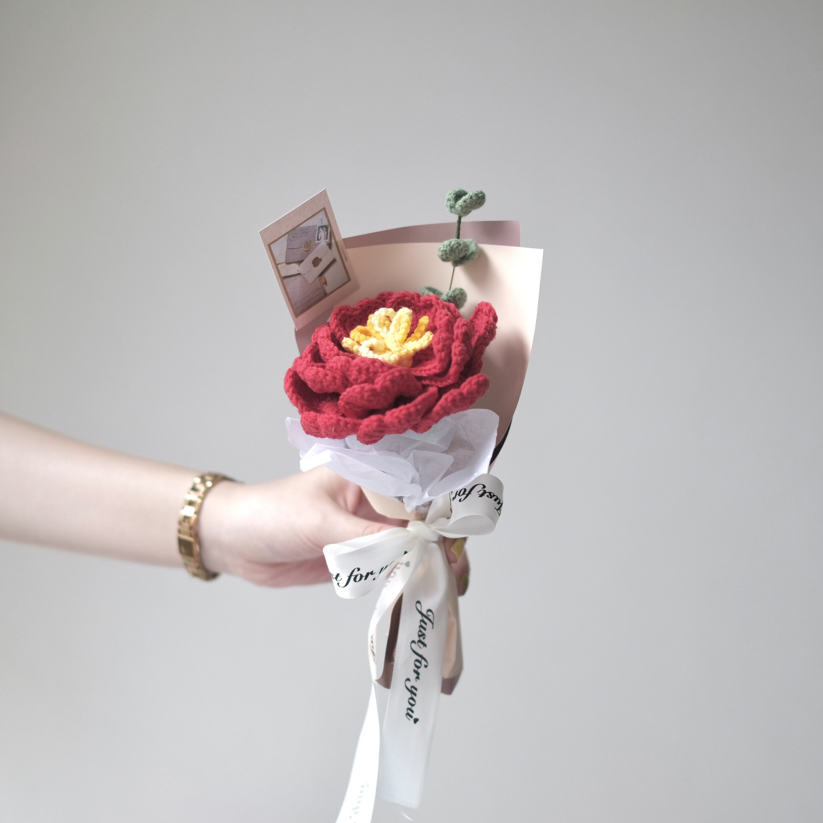 枯れない花束/ドライフラワー】ハンドメイド 花束 かぎ針編み