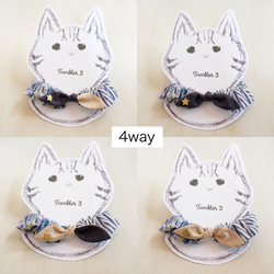 猫用・シュシュ首輪（4way） 2枚目の画像