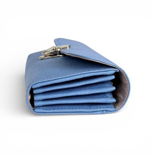 改良型】家計やりくり財布/スカイブルー 長財布 Mimity Handmade 通販