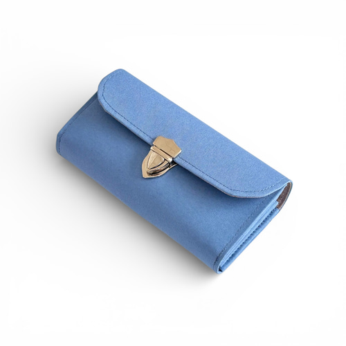 改良型】家計やりくり財布/スカイブルー 長財布 Mimity Handmade 通販